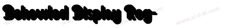 Behowled Display Reg字体转换